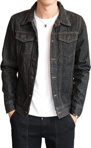 Casual <b>Men's</b> Denim <b>Jacket</b> Turn-down Collar Regular Fit <b>Summer</b> Streetwear Style Denim <b>Jacket</b> for Sale - Product Image 6