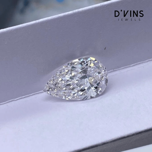 Diamant CVD en forme de poire cultivé en laboratoire, 5,5 carats, couleur D, pureté VVS1, taille excellente, fourni directement par l'usine, pour la fabrication de bijoux - Product Image 2