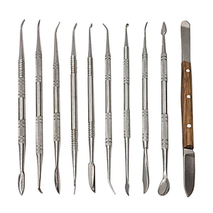Ensemble d'outils de sculpture de cire dentaire en acier inoxydable de haute qualité, poignée ergonomique, certifié CE, instruments dentaires à alimentation manuelle - Product Image 4