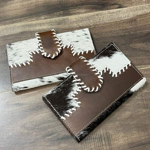 กระเป๋าสตางค์หนังวัวสองพับสำหรับผู้หญิงกระเป๋าใส่บัตรเครดิตหนังแท้ความจุขนาดใหญ่ดีไซน์ทันสมัยออกแบบได้ตามต้องการ - Product Image 4