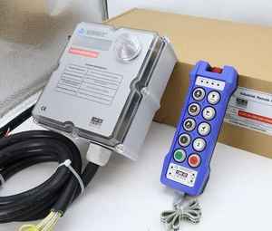 รีโมทวิทยุรุ่นใหม่ CMK F24-8D, รีโมทวิทยุไร้สาย, 8 ปุ่มควบคุมความเร็วคู่, ปุ่มกด+1 ปุ่มปิดแบบเห็ด+1 ปุ่มเปิด, IP-66, ระยะควบคุม 100 เมตร - Product Image 1