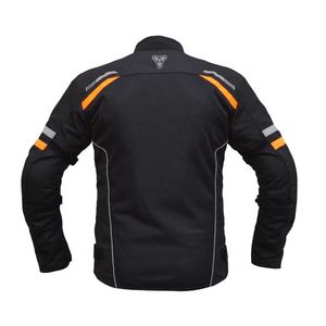 Veste de moto d'été en maille respirante pour hommes avec col montant blindé CE et protection contre les chocs - Product Image 2