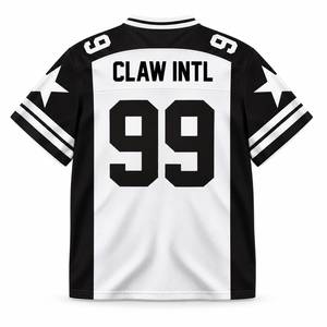 Maillot de football américain unisexe 88 en mesh respirant à col en V, sublimé, à manches courtes, tenue d'équipe adulte coupe régulière personnalisable - Product Image 4