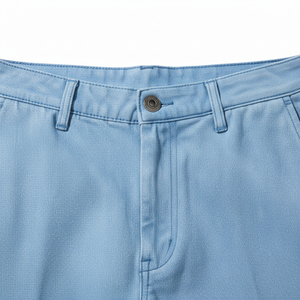 Jeans de Mezclilla para Hombre, Corte Recto, Color Azul Claro, Cintura Media, Estilo Casual, Tejido Sólido - Product Image 5