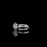 Bague solitaire en or 18 carats avec diamant créé en laboratoire pour femme, bague de fiançailles romantique certifiée IGI, taille brillant