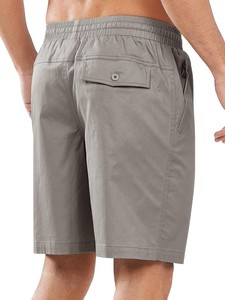 Shorts en coton légers pour hommes, confortables, à taille élastique, décontractés, pour la gym, la course, l'entraînement, la plage et les activités de plein air - Product Image 2