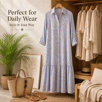 Robe longue élégante en soie pour femme, style bohème paisley, kaftan de luxe à manches longues, idéale pour les vacances et les resorts, coupe ample et fluide