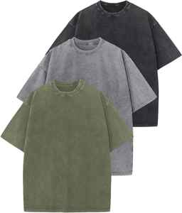 T-shirt Homme Oversize en Coton Uni avec Logo Imprimé en Relief, Style Hip-hop Streetwear, Idéal pour le Fitness - Product Image 6
