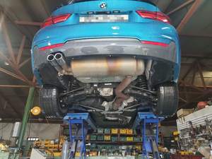 ชุดท่อไอเสียแบบ Axle-back สำหรับ BMW F32 430i แบบยึดด้วยแคลมป์ สแตนเลส 304 สำหรับเพิ่มสมรรถนะ / MAINTEC ผลิตในเกาหลี - Product Image 3