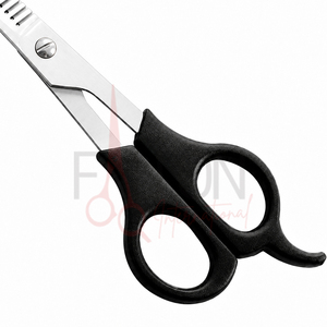 Black <b>Handle</b> Hair Thinning Scissors Professional Texturizing <b>Shears</b> Stainless Steel Barber Salon Scissors - Product Image 4
