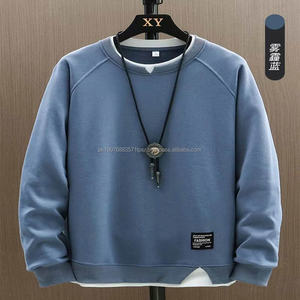 Meilleures ventes : T-shirt décontracté pour homme, doux, confortable, respirant, coupe classique, col rond, manches longues, couleur unie, écologique, double couche, printemps - Product Image 6