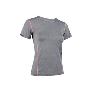T-shirt de sport pour femme en mélange coton-élasthanne respirant à manches courtes, haut d'entraînement décontracté pour le fitness, export en gros - Product Image 5