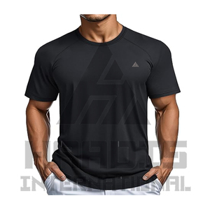 Camisetas Personalizadas de Felpa Lavada para Hombre, 100% Poliéster, Cuello Redondo, Corte Regular, Casual, Secado Rápido, Transpirables, Manga Corta, 150g, Lisas - Product Image 1