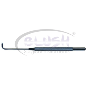 Gancho muscular ranurado Wright derecho de titanio para cirugía oftálmica de estrabismo, instrumento quirúrgico de Blush Surgical - Product Image 1
