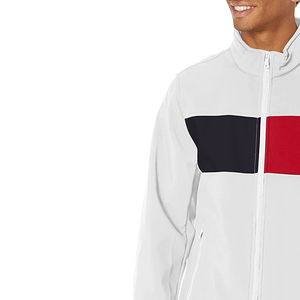 Chaqueta Softshell Tricolor Personalizada con Logotipo para Hombre – Abrigo Táctico Blanco al por Mayor OEM, Ropa Deportiva Impermeable de Alta Calidad - Product Image 2