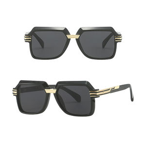 Gafas de Sol Retro Clásicas con Marco Irregular para Hombre y Mujer, Estilo Europeo y Americano, Patillas Metálicas, Modernas y a la Moda - Product Image 3