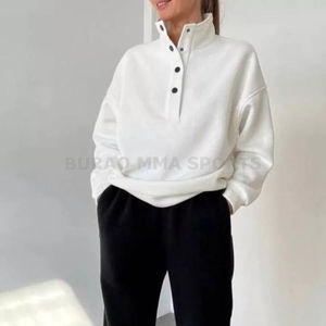 ชุดเลานจ์ลายทางสำหรับผู้หญิง 2 ชิ้น เสื้อแขนยาวติดกระดุมและกางเกงมีเชือกผูก - Product Image 1