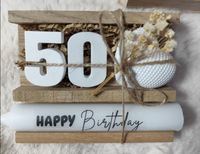 Ensemble de décoration de table en bois pour 50e anniversaire