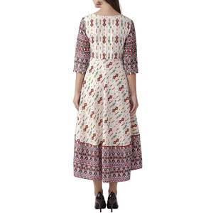 Women Printed Frock Stylish Casual Wear <b>Dress</b> Elegant Printed Pattern Soft Comfortable Fabric Fashion Frock - Product Image 5
