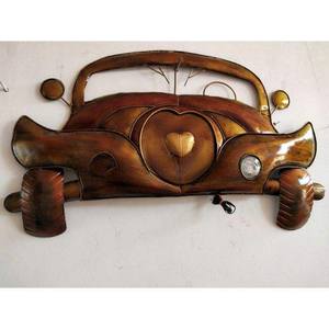 Mini Coche Metálico Decorativo de Pared, Estilo Vintage, Arte Decorativo Hecho a Mano para el Hogar, Sala de Estar - Product Image 2
