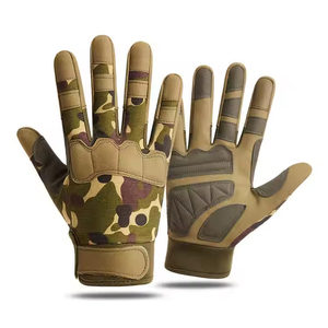 Heavy Duty Motorcycle <b>Gloves</b> Anti Shock Breathable Durable Leather Riding <b>Gloves</b> For Long Distance Use - Product Image 1