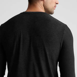 Camiseta de yoga para hombre con cuello redondo, más vendida, disponible a un precio razonable, MOQ bajo, diseña tu propio logotipo. - Product Image 5