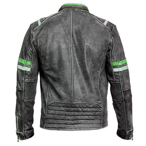 Blouson de moto élégant pour homme en cuir véritable à manches longues, nouveau design, haute qualité, style très populaire, collection automne 2026 - Product Image 5