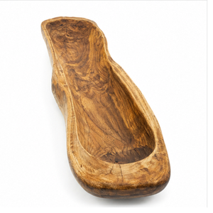 Bol décoratif en teck massif, artisanal, durable, lavable, multifonctionnel, de forme allongée, écologique et moderne, ARTERRA Luxury. - Product Image 3