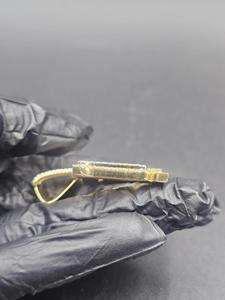 Pendentif Lettre Personnalisée Classique Hip Hop pour Homme, en Argent Massif 925 Plaqué Or Rose, avec Moissanite et Griffe de Fixation - Product Image 3