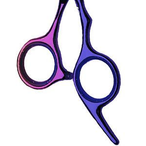 Ciseaux de barbier professionnels de haute qualité en acier inoxydable 420, manche en acier, bord tranchant, pliables, pour la coupe et le coiffage des cheveux - Product Image 2