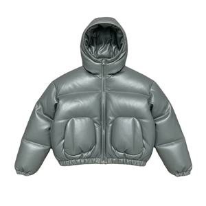 High Quality Mens Winter Puffer Jacket Custom Hooded Bubble Coat Thick Warm Outdoor <b>Down</b> Jacket Casual Street Style Wear - Product Image 1
