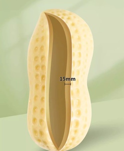 Juguete Masticable Dental en Forma de Cacahuete, Duradero, Ligero, No Tóxico, Textura de Malla TPR, Diseño Compacto para Perros, Limpieza de Dientes, Masaje de Encías - Product Image 6
