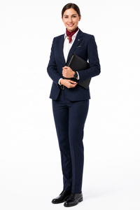 Uniformes de Aerolínea Personalizados de Manga Larga para Pilotos y Tripulación de Cabina |   Uniformes de Aviación OEM ODM |   Proveedor de Uniformes para Concierges de Aeropuertos para Mujeres - Product Image 2