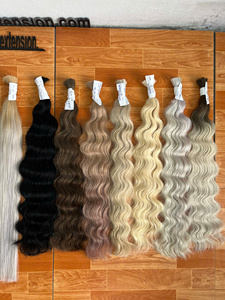 Bonlde Vietnamese Virgin Remy Human Hair Natural Wave 200g 8"-32" Length Double Drawn Ends Bulk Hair <b>Extensions</b> - Product Image 1