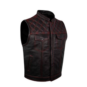 Veste sans manches en cuir de haute qualité, très élégante et stylée - Product Image 2