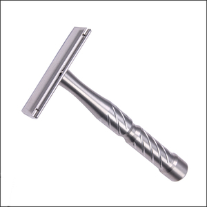 Double Edge Shaving <b>Razor</b> Stainless Steel Safety <b>Razor</b> Reusable Manual Beard <b>Razor</b> For <b>Men</b> Professional Wet Shaving Tool - Product Image 5