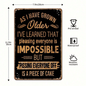 CIFbuy Plaque en aluminium rustique vintage 20,3x30,5 cm pour bar à domicile TikTok pour service de retrait Temu - Product Image 3