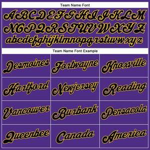 Camiseta de Baloncesto Personalizada con Rayas Negras y Moradas, Dorada, Auténtica, de Malla Transpirable, Poliéster/Algodón, Unisex, para Adultos, Entrenamiento de Equipo - Product Image 3