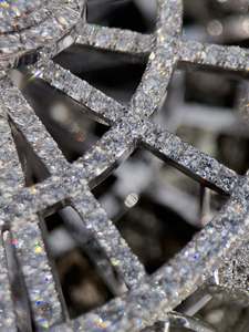 Rhinestone Crystal Ferris Wheel Pendant 3D Metal <b>Charm</b> <b>Silver</b> Color Gold Plated Mini Model for Gift and Decor - Product Image 4