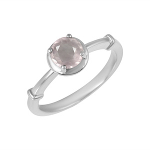 2026 New Arrival Design 925 Sterling Silver Natural Rose Quartz Gemstone Fashionable <b>Crystal</b> Jewelry Wedding Fine <b>Ring</b> For Women - Product Image 1