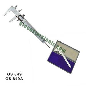 Calibrador Vernier de Acero de 5 y 6 Pulgadas, Herramienta de Medición de Precisión, Herramienta para Joyería, Calibrador Metálico para Orfebre | N.° de artículo GS-849A - Product Image 1