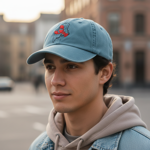 Vintage Washed Dad <b>Hat</b> 100% Cotton Lobster Embroidery Baseball Cap Maine State Outline OEM Custom Casual Cap - Product Image 6