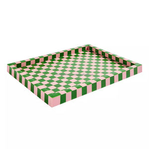 Bandeja para Uso Doméstico - para Regalos de Aniversario y Agradecimiento, Bandeja de Resina para Almacenamiento de Agua y Té, Bandeja de Drenaje de Lujo para Sala de Estar - Product Image 1