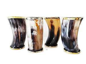 Corne à boire viking artisanale en matériaux écologiques et biologiques, artisanat moderne, cadeaux originaux très demandés - Product Image 5