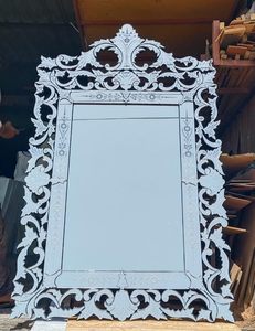 Handcrafted Venetian Silver <b>Rectangular</b> <b>Mirror</b> – Contemporary Decorative <b>Wall</b> Art <b>Mirror</b> for Chic & Elegant Home Decoration - Product Image 3