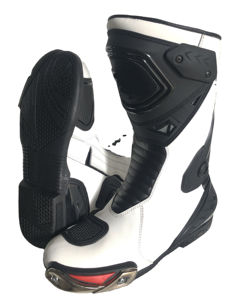 Botas de Motocicleta de Cuero para Hombre, de Alta Calidad, Precio Bajo, Nuevas, para Motociclistas, Carreras, Botas Largas hasta el Tobillo - Product Image 1