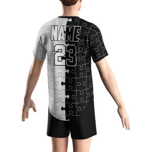 Maillots de baseball 100% polyester - Col en V, manches courtes, séchage rapide, impression numérique, respirant, logo personnalisé, qualité supérieure - Product Image 4