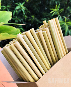 Eco Friendly <b>Bamboo</b> Grass <b>Straws</b> Disposable Biodegradable 5-Piece for Home Hotel Restaurant Cafe Party - Product Image 3