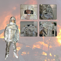 Combinaison en aluminium, combinaison ignifuge aluminisée, combinaison anti-feu en aluminium pour travaux à haute température, pompiers