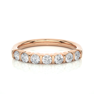 Bagues en or massif 18 carats avec diamants naturels ronds de 0,52 carat, bijoux, 7 bagues en diamants pour femmes - Product Image 1